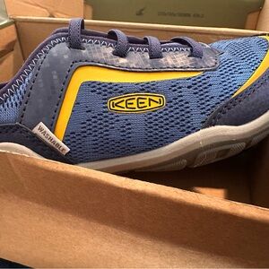 Keen Kids Slip on Blue and Yellow Shoes